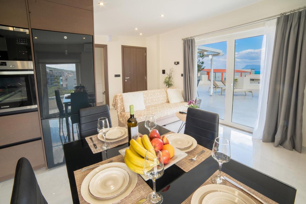 Home Sweet Home - Big Balcony With Great View Kíssamos Esterno foto